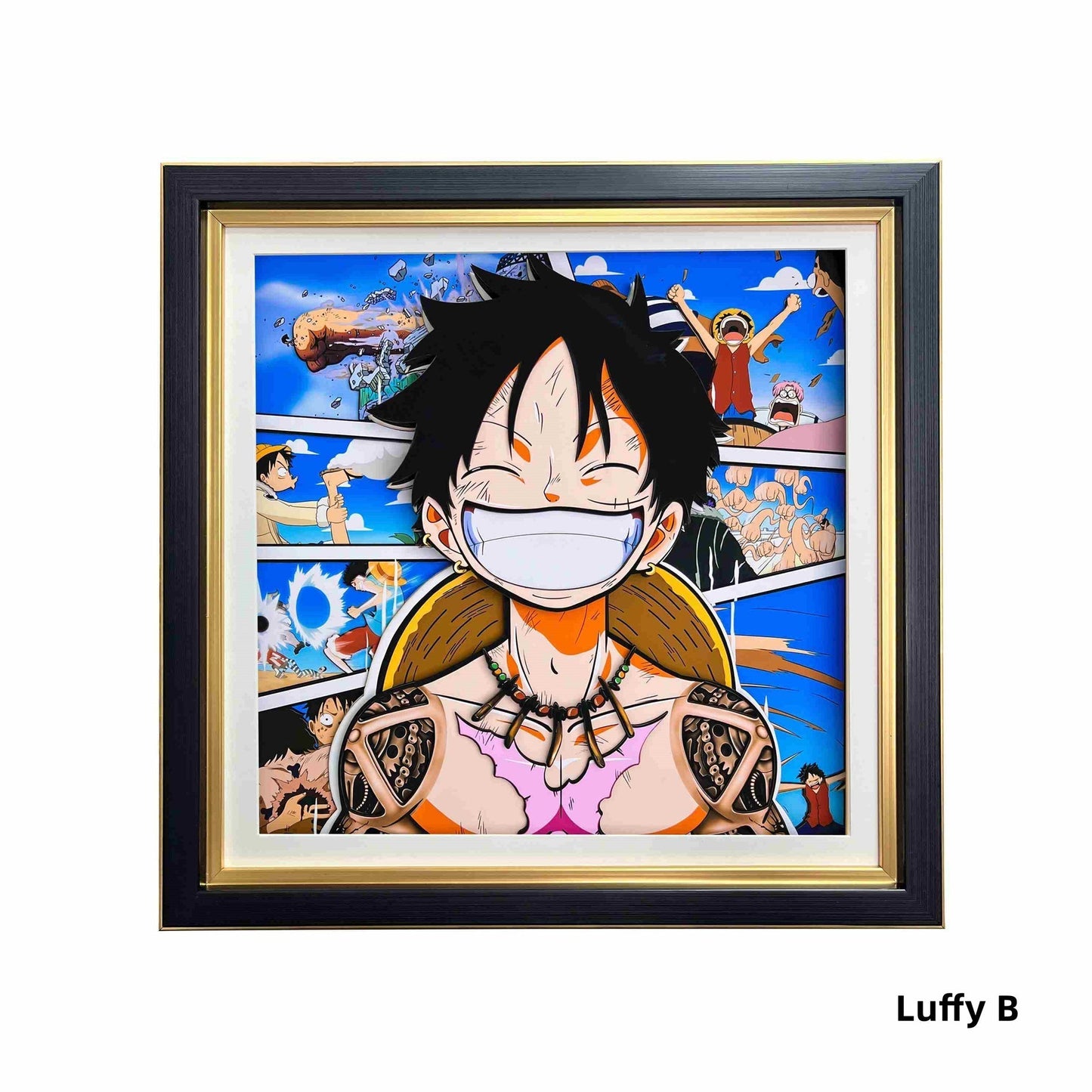 Luffy/Ace/Zoro handsome cartoon handicraft 3D drawing