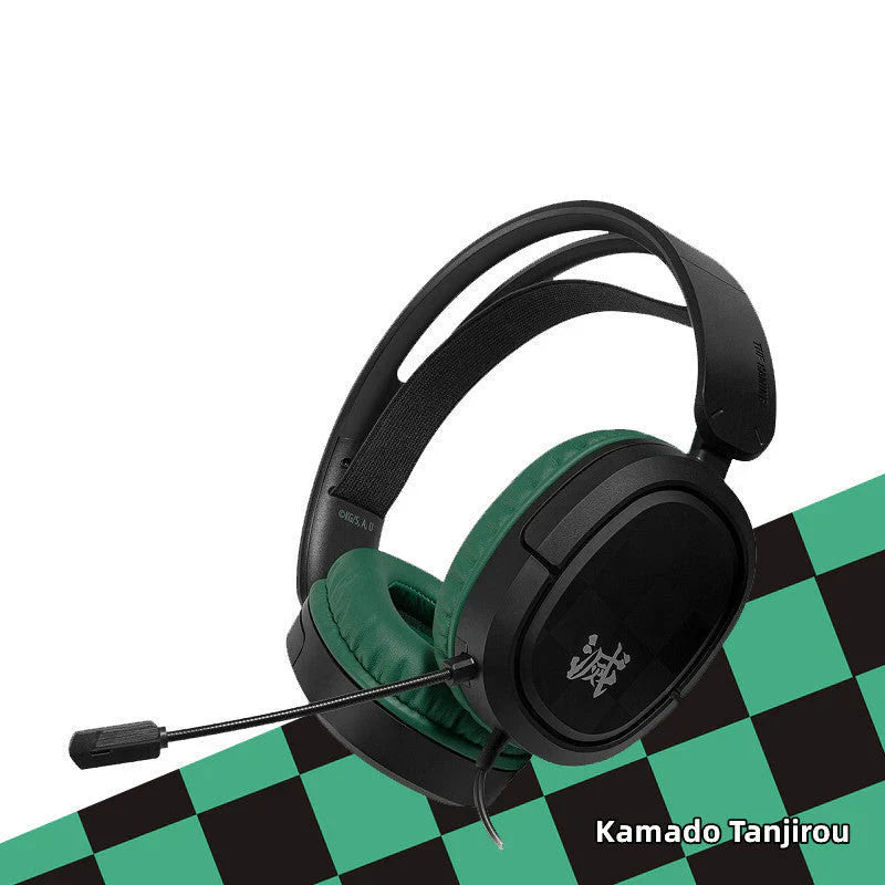 Kamado Tanjirou/Kamado Nezuko Head-mounted gaming headset