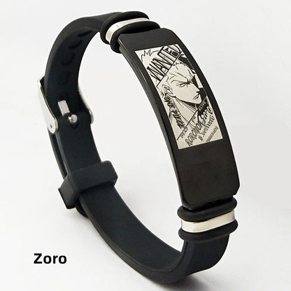 Luffy/Zoro/Ace figure print fashion bracelet