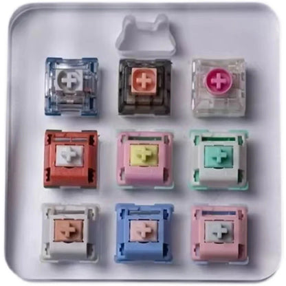 One to seven stars Creative transparent cute mechanical keyboard cap