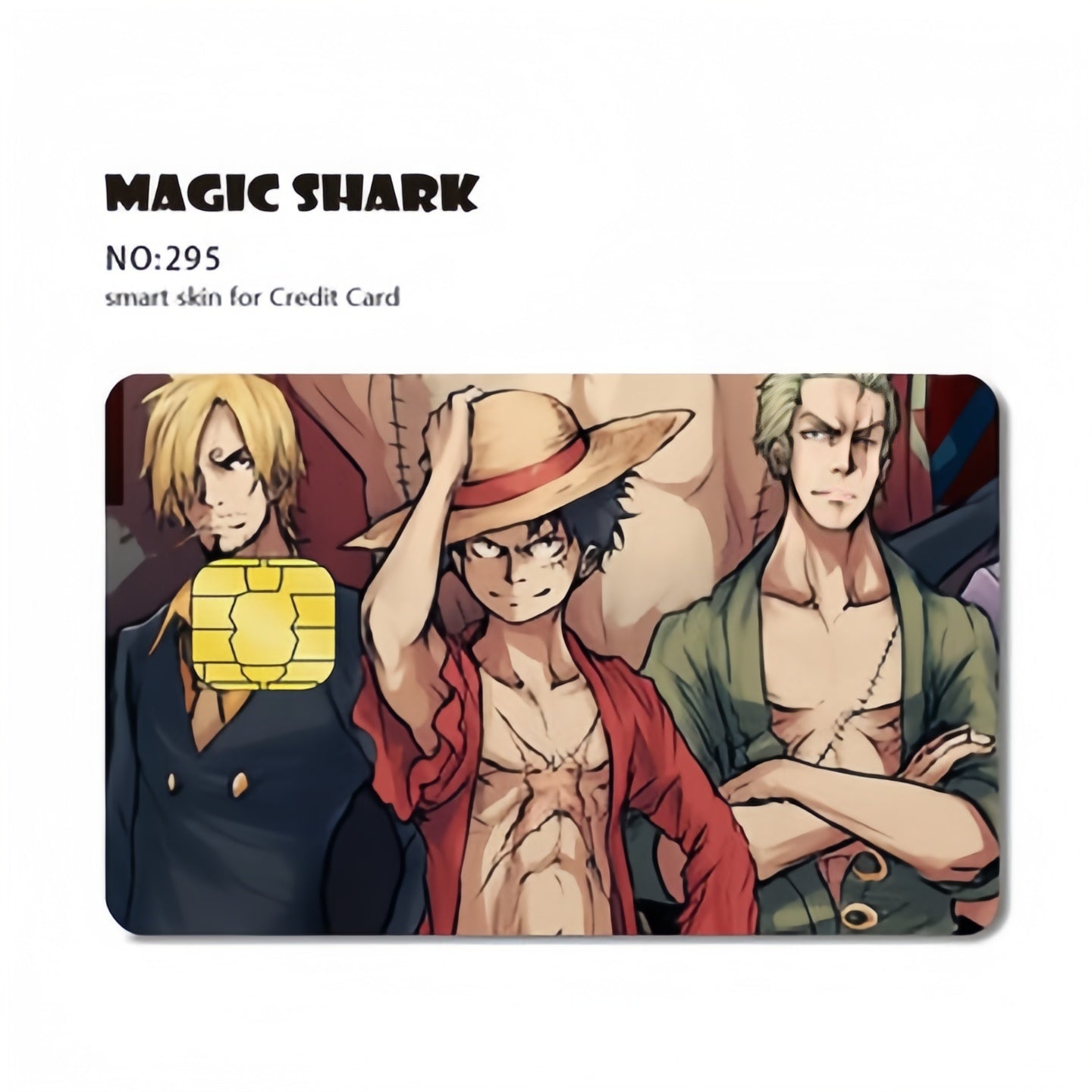 Luffy/Zoro Bank Card Thickened with crystal scrub personalized card stickers