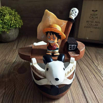 Luffy Going Merry Ashtray Creative Personality Ashtray with Lid