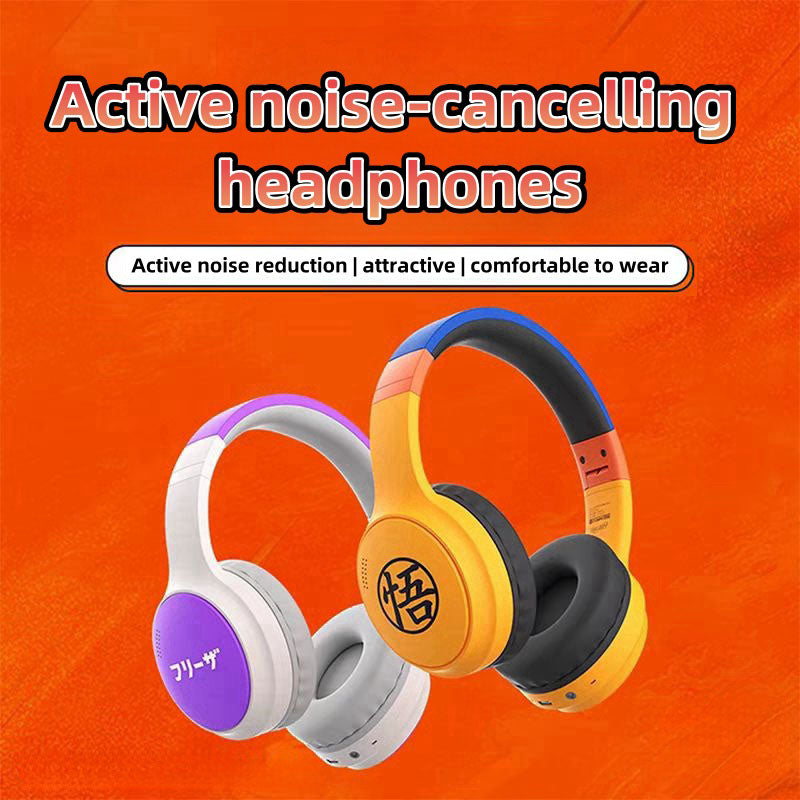 Son Goku/Frieza Bluetooth 5.3 headband headphones, stable connection, ultra-long battery life, worry-free listening