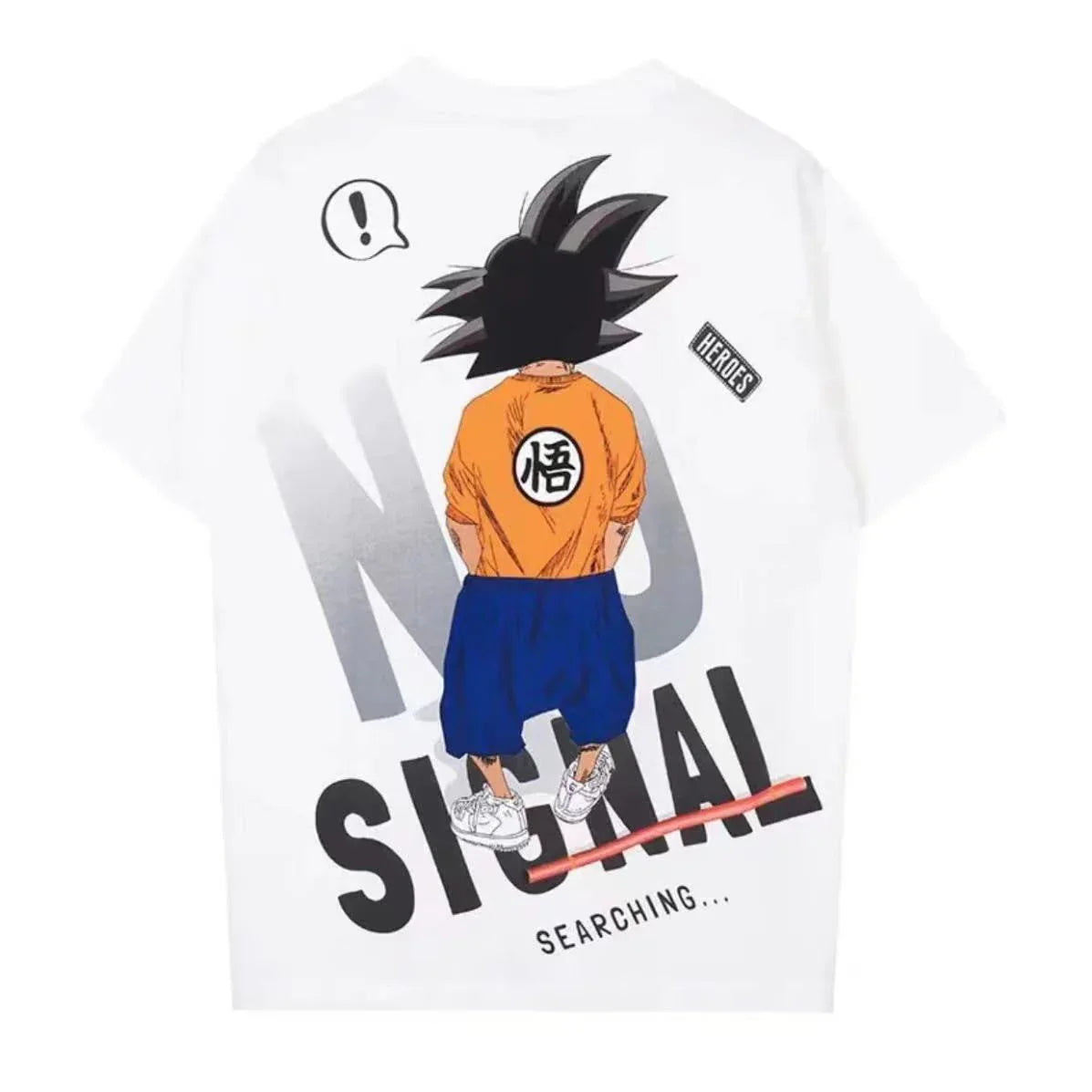 Son Goku pure cotton short sleeve men's summer T-shirt all cotton print handsome cool loose T-shirt