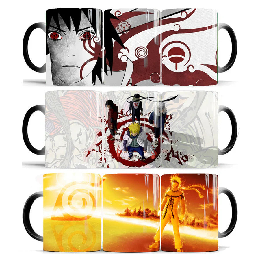 Uzumaki/Sasuke Color-Changing Mug Ceramic Heated Water Gradient Magic Coffee Mug cup