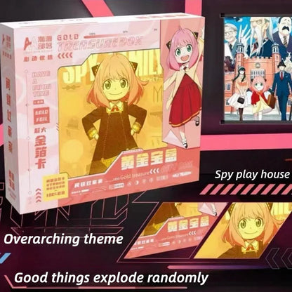 Gift boxes with various exquisite gifts related to SPY×FAMILY, One Piece, Uzumaki.