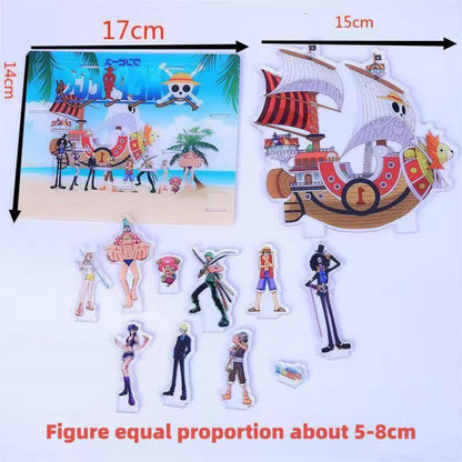 Luffy Straw hat pirates acrylic standing sign decoration