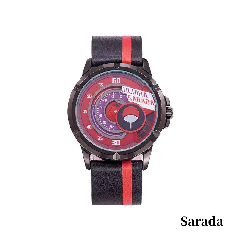 Boruto/Sasuke/Sarada Watch Watch Three degree waterproof watch Sharingan Watch