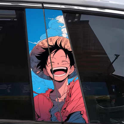 Luffy/Zoro/Sanji Car Center Pillar Character Decorative Sticker