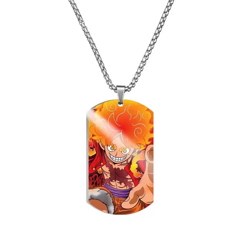 Luffy/Zoro/Chopper/Nami Fashion cool titanium steel metal necklace