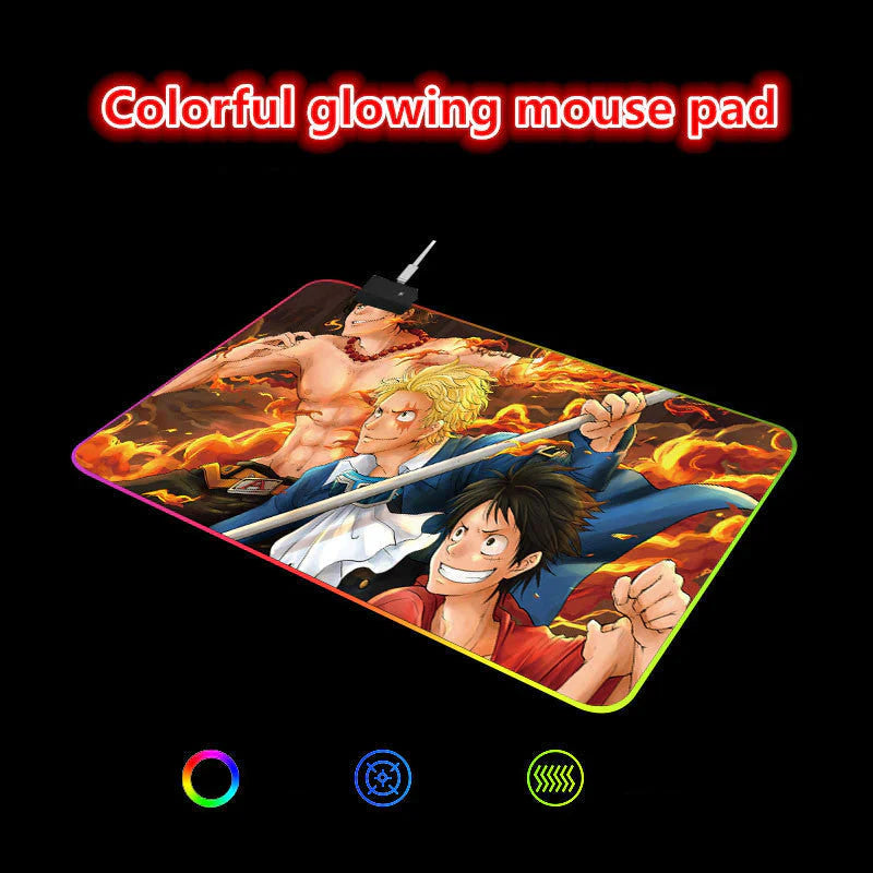 Uzumaki/Sasuke seven color LED light keyboard pad game gradient light