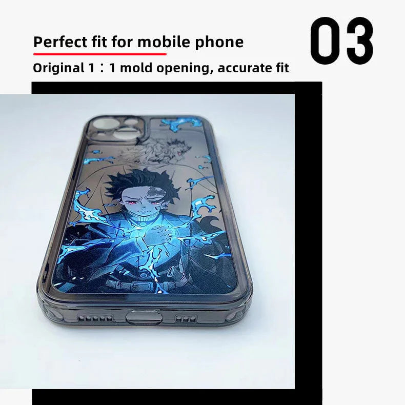 Tanjirou/Zenitsu Apple exquisite Trend Silicone Anti-collision phone case