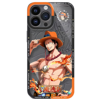 Luffy/Zoro/Ace iPhone silicone crash-resistant phone case