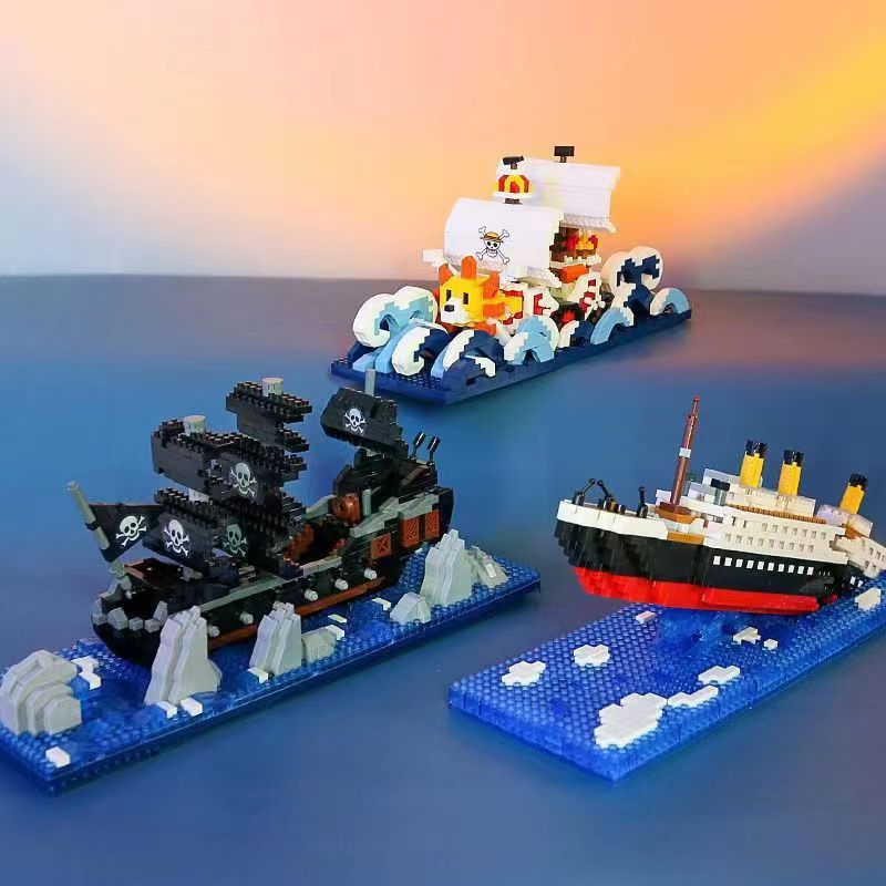 Thousand Sunny Puzzle Building blocks Drift Bottle Decoration