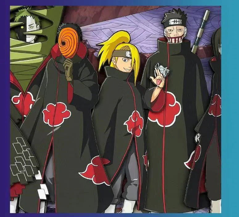 Akatsuki handsome cartoon handicraft 3D drawing