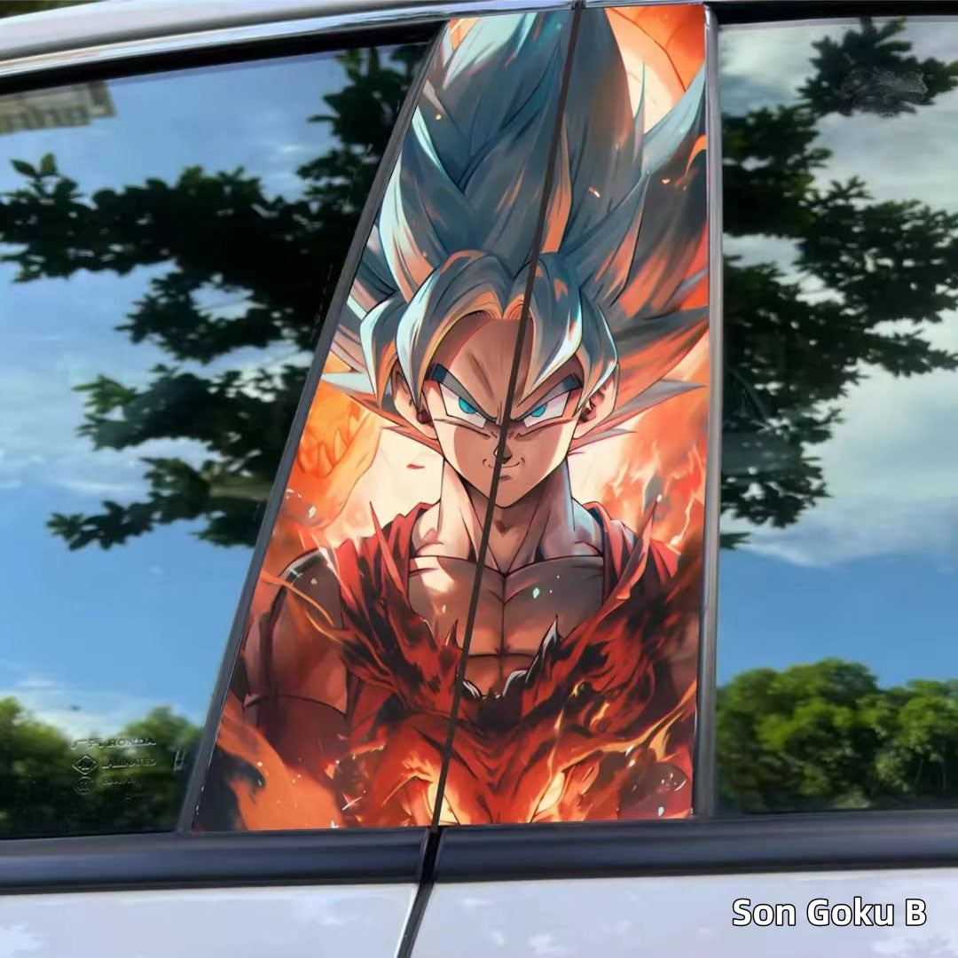 Son Goku/Bejīta Yonsei Car Center Pillar Character Decorative Sticker