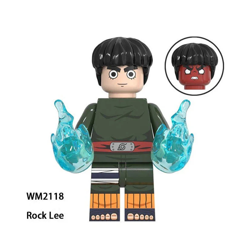 Madara/Sasuke/Minato/Zetsu/Rock Lee/Kakashi/Guy Figure Building Block Assembly Toy