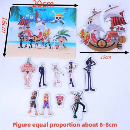 Luffy Straw hat pirates acrylic standing sign decoration