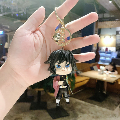 Tanjirou/ Nezuko Hand-held Doll Key Chain Creative Bag Pendant Key Chain