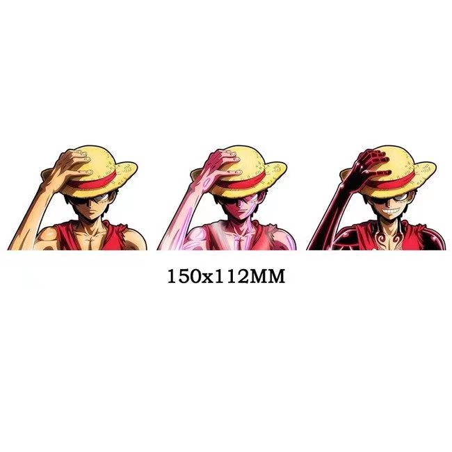 Luffy/Zoro/Nami 3D gradient stickers