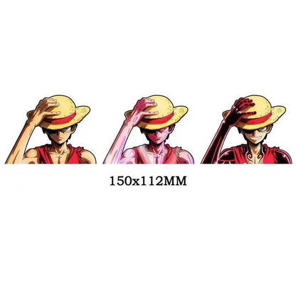 Luffy/Zoro/Nami 3D gradient stickers