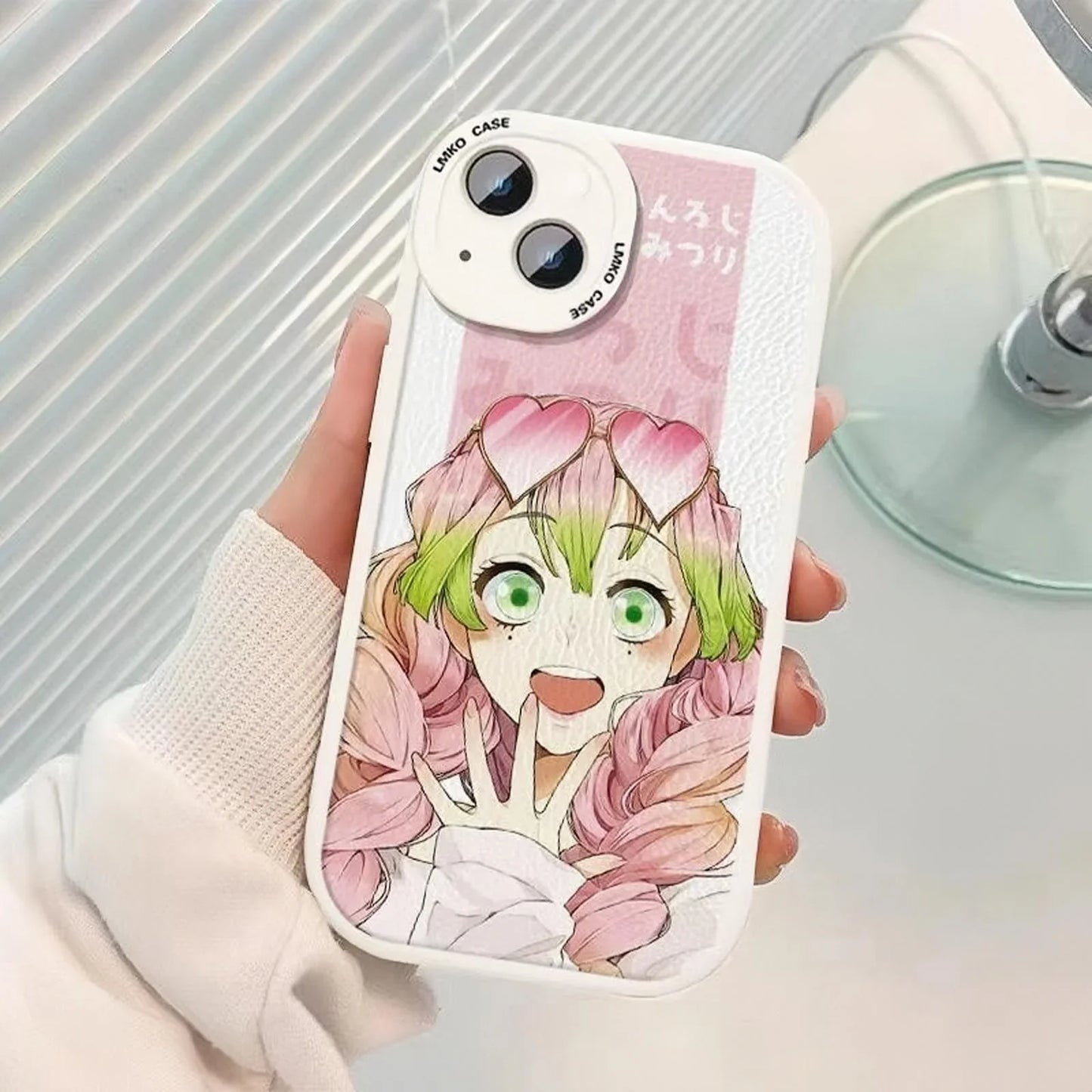 Kanroji Mitsuri super cute Apple silicone crash-resistant phone case