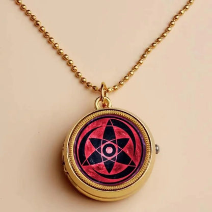 Kakashi and characters related to the unique shape, Sharingan pocket watch.