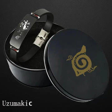 Sasuke/Itachi Titanium Gold Sports Bracelet (Length 21CM width 1CM)