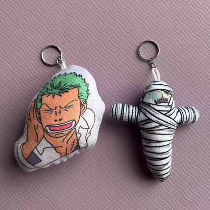 Luffy/Zoro Character Line Vocalization Keychain