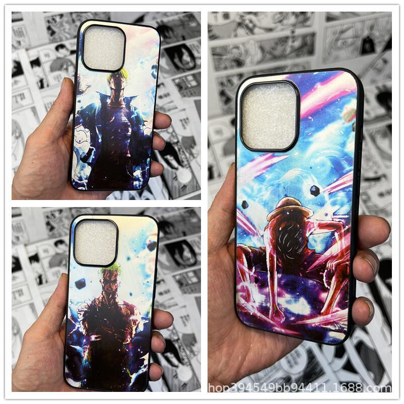 Uzumaki/Luffy/Tanjirou 3D variation Apple silicone crash-resistant phone case