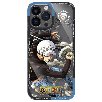 Luffy/Zoro/Ace iPhone silicone crash-resistant phone case