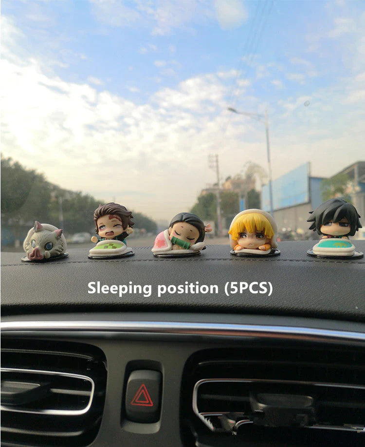 Kamado Tanjirou characters sitting position sleeping position standing position car model ornaments