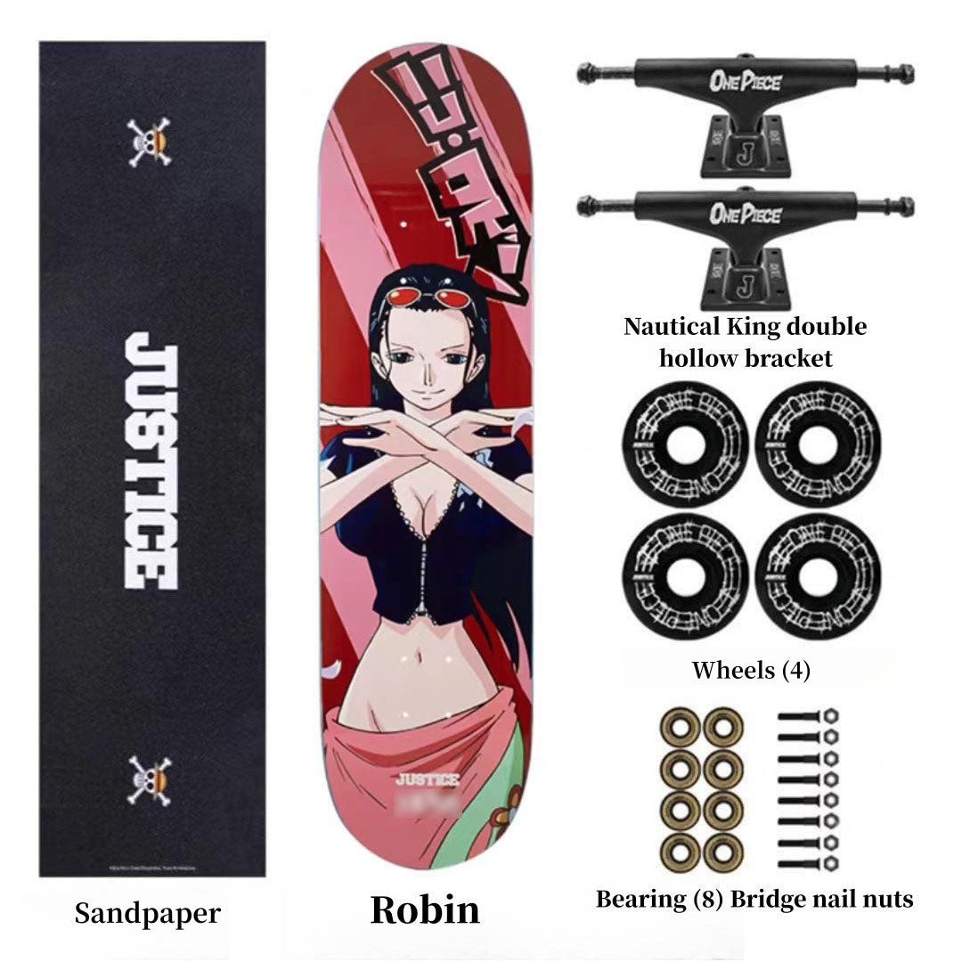 Luffy/Zoro Professional Fine Pattern Skateboard(Size:80CM×20CM)