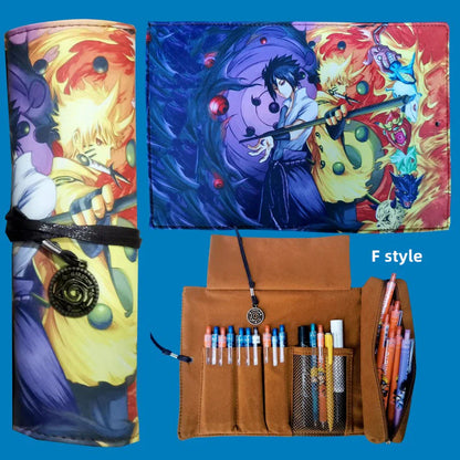 Itachi/Sasuke role high definition pattern Printing handsome cartoon scrolls creative pen bag