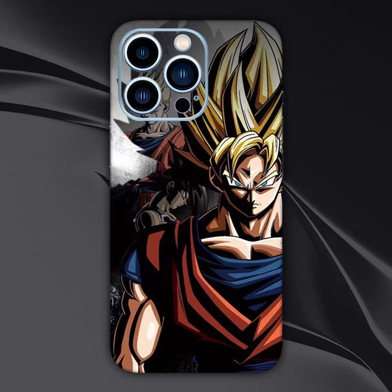 Son Goku iPhone Back Case Character Pattern Sticker