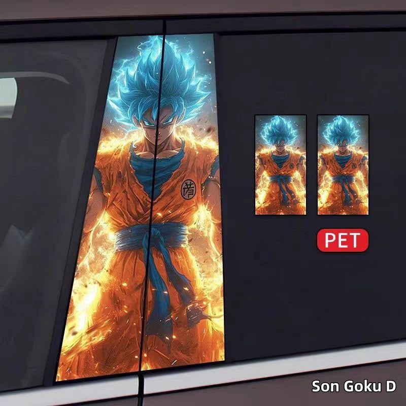 Son Goku/Bejīta Yonsei Car Center Pillar Character Decorative Sticker