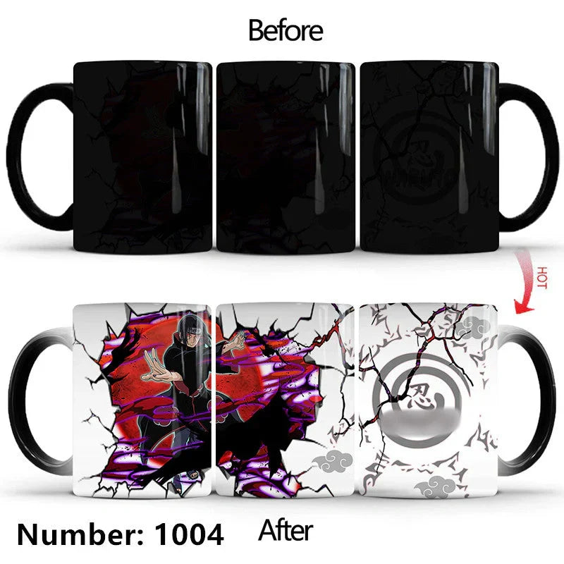 Uzumaki/Sasuke Color-Changing Mug Ceramic Heated Water Gradient Magic Coffee Mug cup