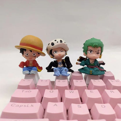 Luffy/Zoro/Nami Character doll mechanical keyboard keycap