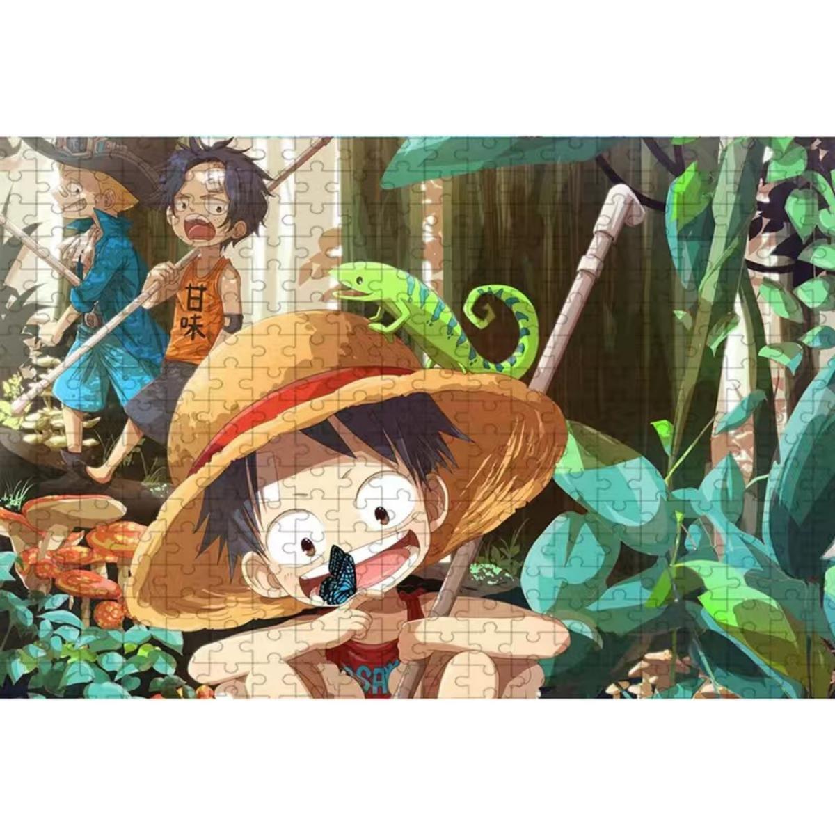 Luffy Character Image Puzzle Photo Frame Decoration