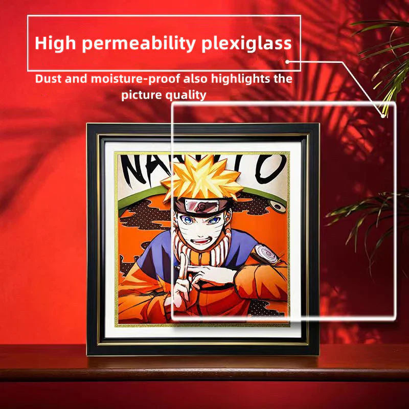 Uzumaki handsome cartoon handicraft 3D drawing