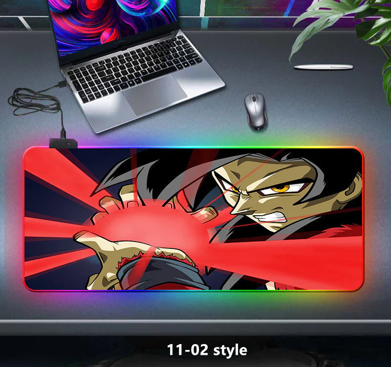 seven color light color change thickened mouse pad LED light keyboard pad game