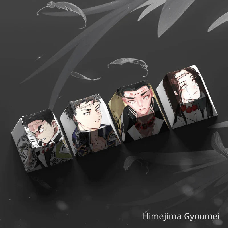 Nezuko/Tanjirou/Tokitou Muichirou Creative transparent cute mechanical keyboard cap