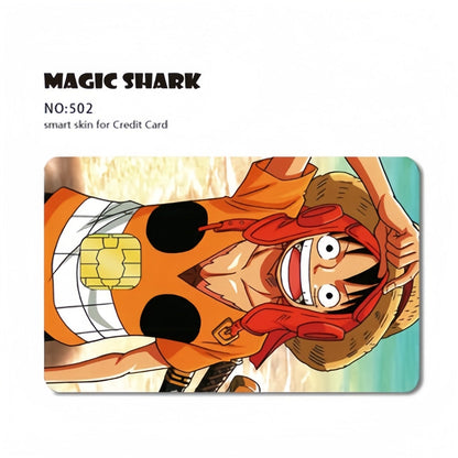 Luffy/Zoro Bank Card Thickened with crystal scrub personalized card stickers