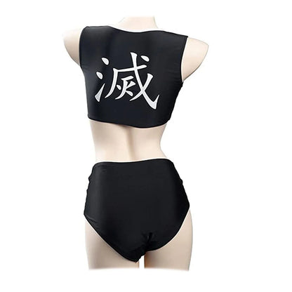 Nezuko/Tanjirou/Zenitsu/Kochou Shinobu Cosplay lovely sexy woman bikini swimwear