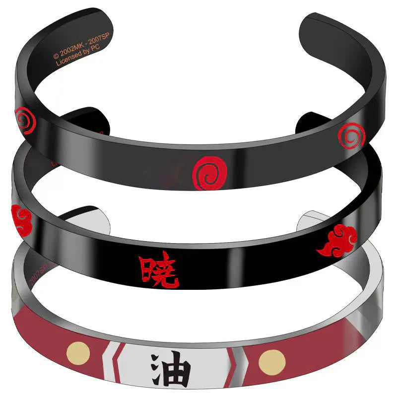 Jiraiya/Itachi secondary metal bracelets(internal diameter 64mm x 8mm)