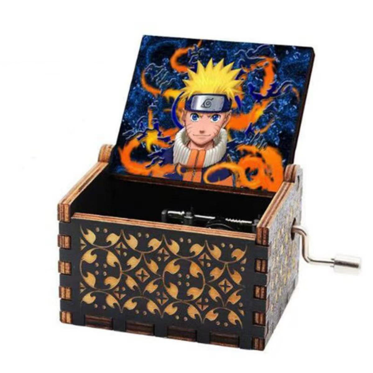 Uzumaki handmade wooden music box Music box creative music box