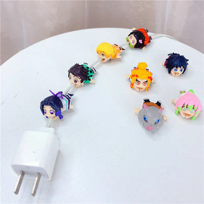 Kamado Tanjirou Cable Case Cute anime character shape charging cable case