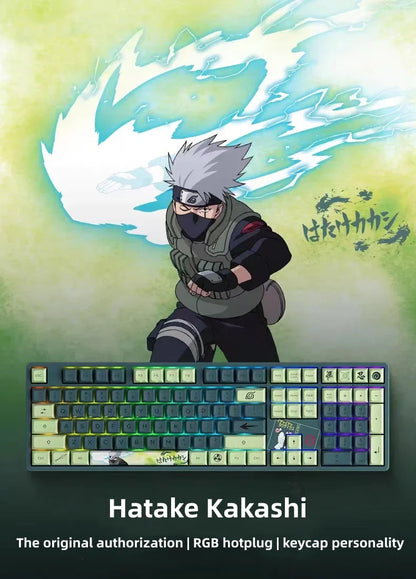 Hatake Kakashi Mechanical Keyboard Three-mode wireless RGB backlit gaming esports Keyboard