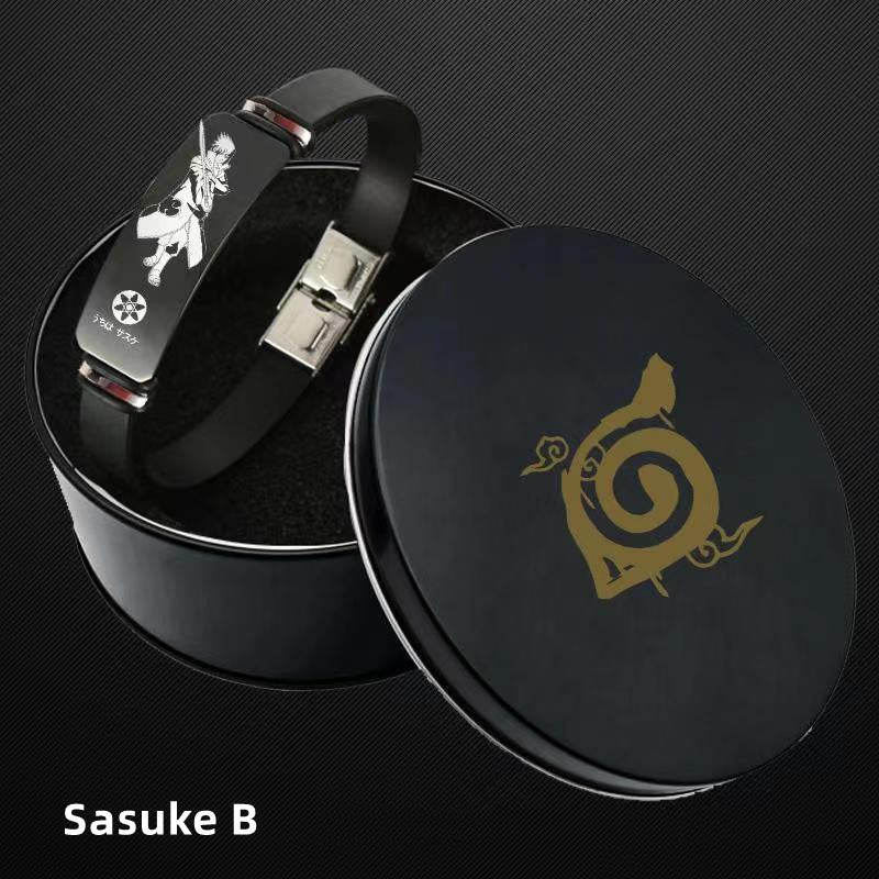 Sasuke/Itachi Titanium Gold Sports Bracelet (Length 21CM width 1CM)